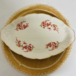 Vintage ARPO Porcelaine 24K gold trim Serving Platter Romania